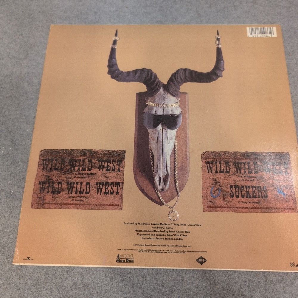 Kool Moe Dee Wild Wild West 12" Vinyl Single 1988 Jive Records 1086-1-JD VG - Picture 2 of 4